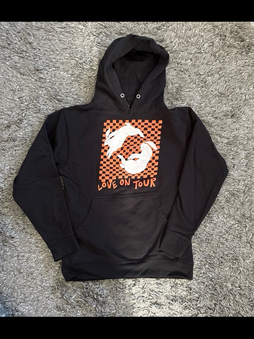 Harry Styles Black "Love On Tour" Graphic Hoodie Small